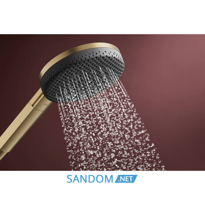RAINDANCE ALIVE SELECT S ручний душ (3 типи струменів RainAir, PowderRain, Massage), шліфованна бронза