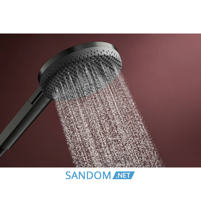 RAINDANCE ALIVE SELECT S ручний душ (3 типа струи RainAir, PowderRain, Massage), шліфованний чорний хром