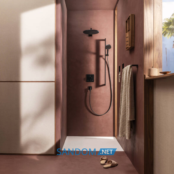 RAINDANCE ALIVE SELECT S ручний душ (3 типи струменів RainAir, PowderRain, Massage), чорний матовий