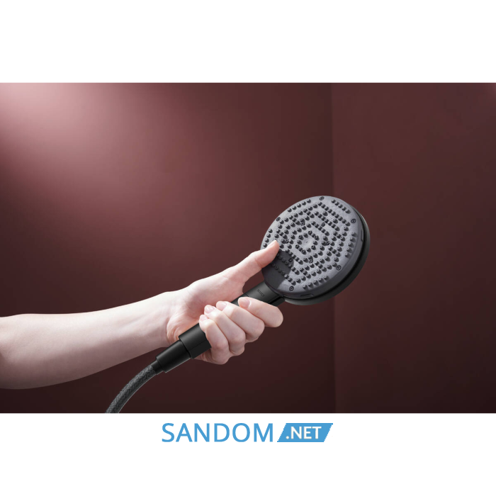 RAINDANCE ALIVE SELECT S ручний душ (3 типи струменів RainAir, PowderRain, Massage), чорний матовий