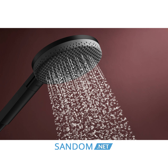 RAINDANCE ALIVE SELECT S ручний душ (3 типи струменів RainAir, PowderRain, Massage), чорний матовий