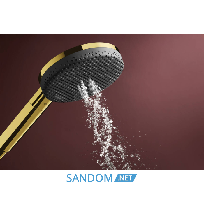 RAINDANCE ALIVE SELECT S ручний душ (3 типи струменів RainAir, PowderRain, Massage), полірованне золото