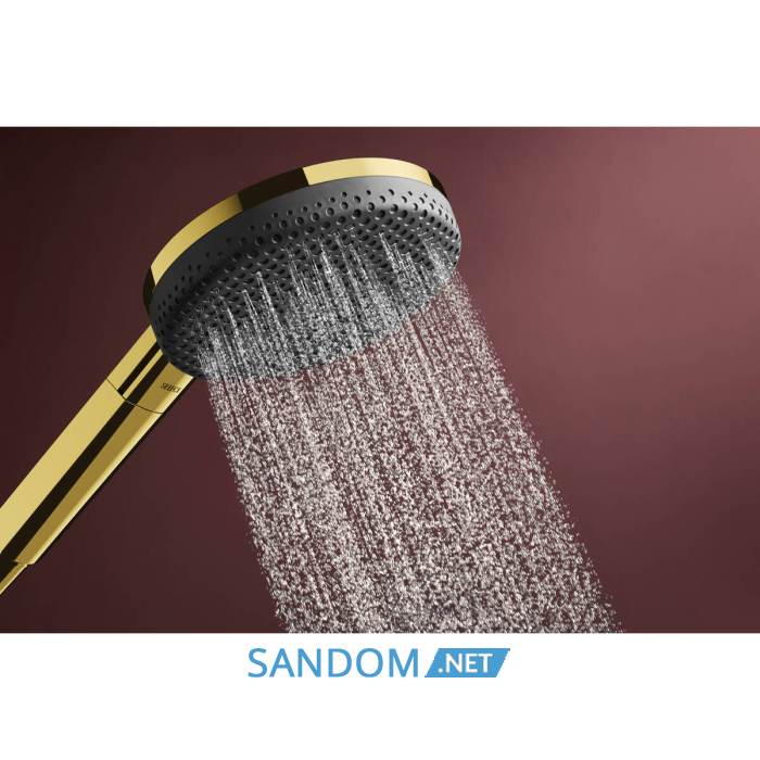 RAINDANCE ALIVE SELECT S ручний душ (3 типи струменів RainAir, PowderRain, Massage), полірованне золото