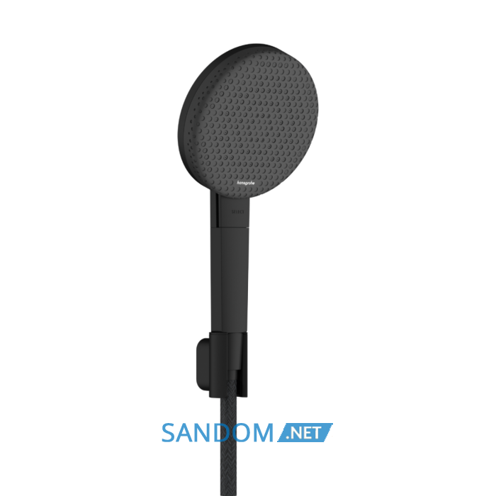 RAINDANCE ALIVE SELECT S душовий набір EcoSmart (ручний душ 3режими, шланг, тримач), шліфованний чорний хром