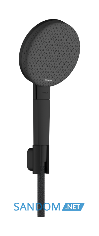 RAINDANCE ALIVE SELECT S душовий набір EcoSmart (ручний душ 3режими, шланг, тримач), чорний матовий