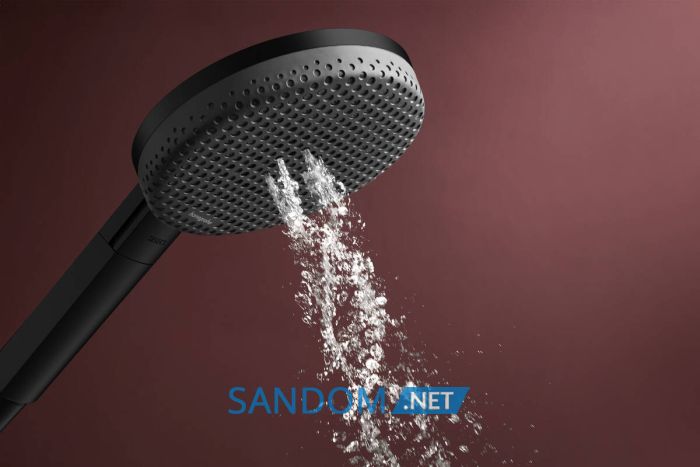 RAINDANCE ALIVE SELECT S душовий набір EcoSmart (ручний душ 3режими, шланг, тримач), чорний матовий
