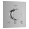ECOSTAT COMFORT E термостат для 2х споживачів, ПМ, хром