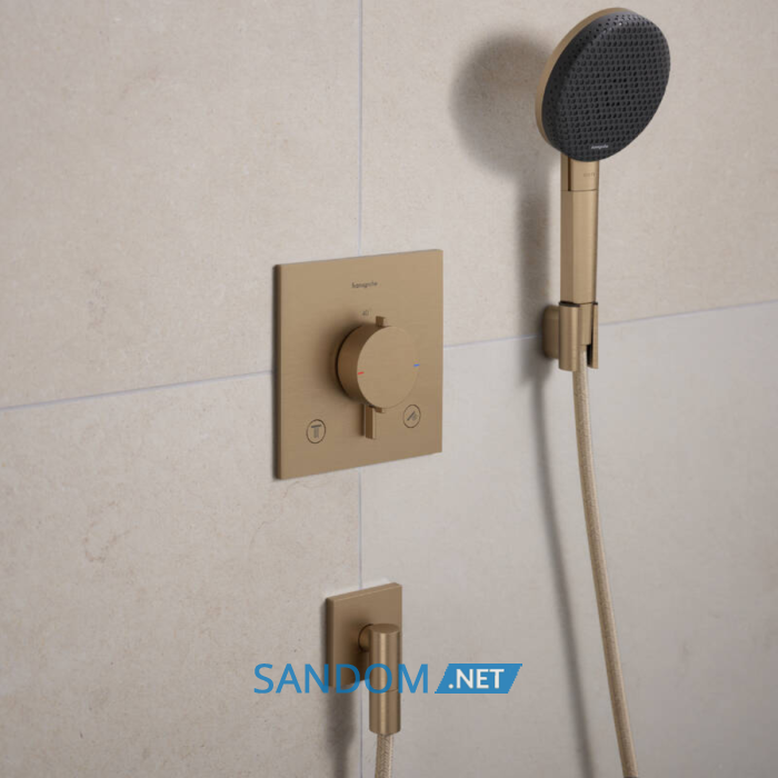 ECOSTAT COMFORT E термостат для 2х споживачів, ПМ, шліфованна бронза