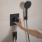 ECOSTAT COMFORT E термостат для 2х споживачів, ПМ, чорний матовий