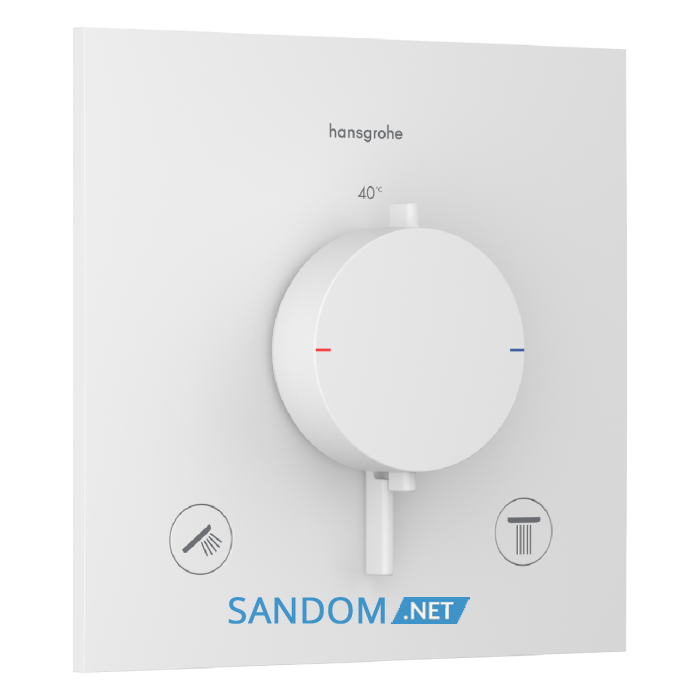 ECOSTAT COMFORT E термостат для 2х споживачів, ПМ, білий матовий