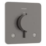 ECOSTAT COMFORT Q термостат для 2х споживачів, ПМ, шліфованний чорний хром