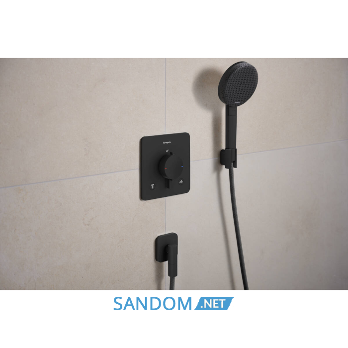 ECOSTAT COMFORT Q термостат для 2х споживачів, ПМ, чорний матовий