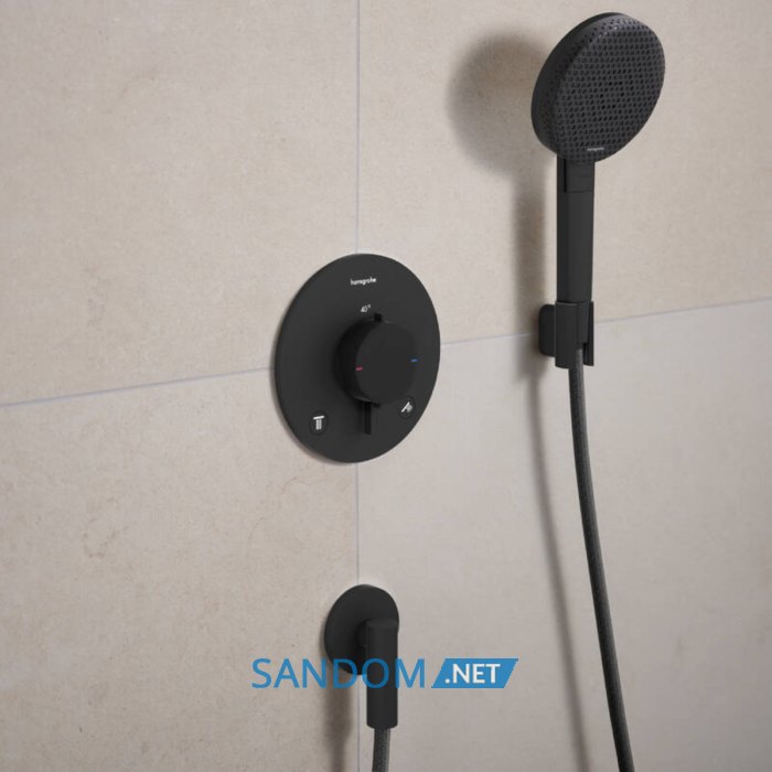 ECOSTAT COMFORT S термостат для 2х споживачів, ПМ, чорний матовий