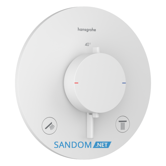ECOSTAT COMFORT S термостат для 2х споживачів, ПМ, білий матовий