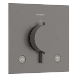 ECOSTAT COMFORT E термостат для 2х споживачів, ПМ, шліфованний чорний хром