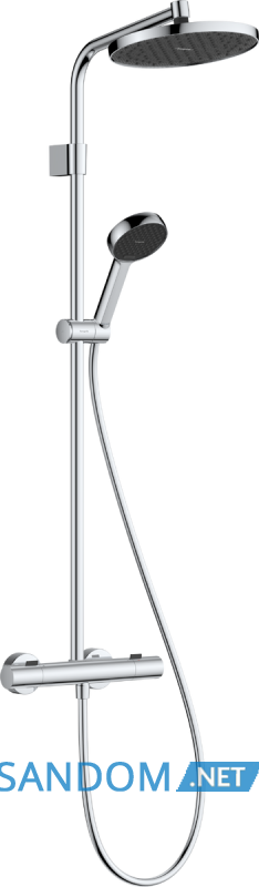 ACTIVERA S 240 1jet EcoSmart Showerpipe душова система з термостатом, хром