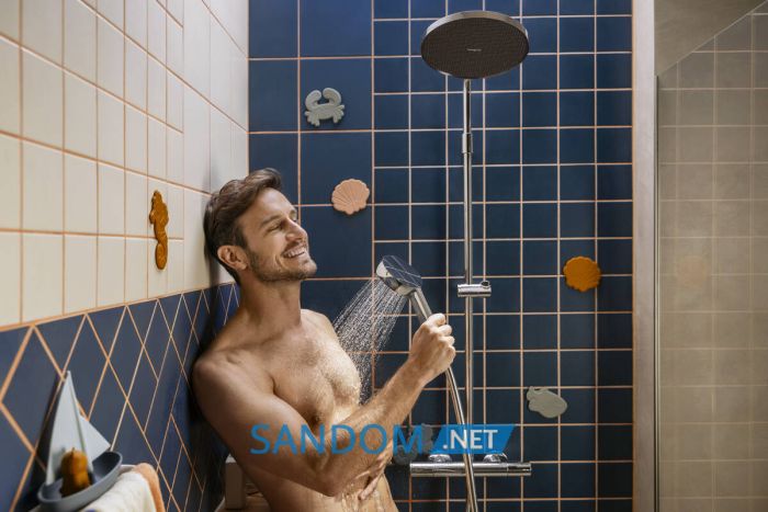 ACTIVERA S 240 1jet EcoSmart Showerpipe душова система з термостатом, хром