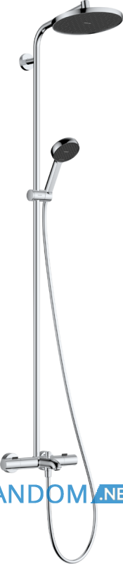 ACTIVERA S 240 1jet EcoSmart Showerpipe душова система з термостатом для ванни, хром