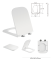 KUBIK унітаз підвісний c06810200(48,5*34*36,5 см, twist, сидіння duroplast)