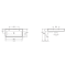 MEMENTO умивальник  100*47см, з  2 отв, без переливу, White Alpin CeramicPlus