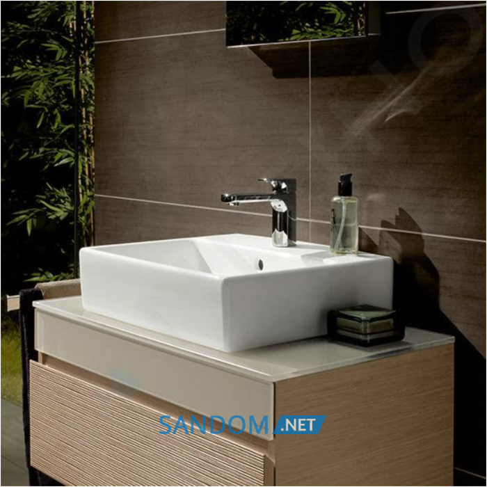 MEMENTO умивальник меблевий  60*42см, з отв, з переливом, Star White CeramicPlus