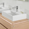 MEMENTO умивальник меблевий  60*42см, з отв, з переливом, Star White CeramicPlus
