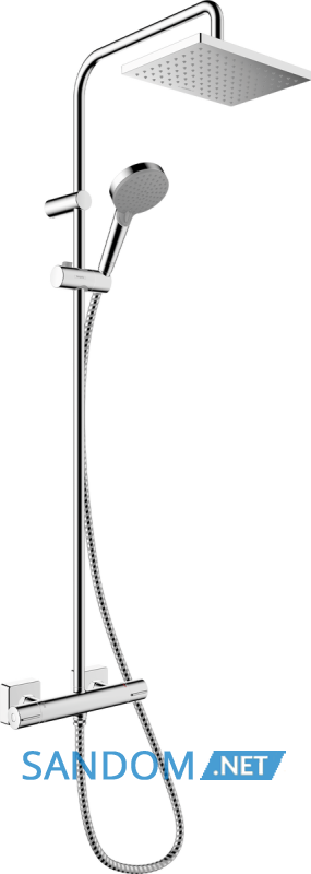 VERNIS SHAPE SHOWERPIPE душова система з термостатом 230 1jet, EcoSmart, колір хром