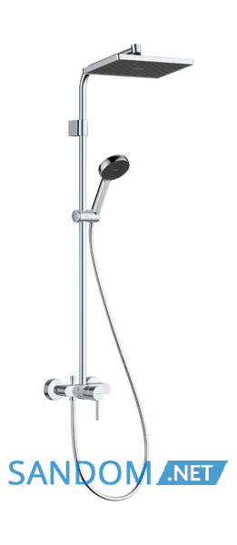 ACTIVERA Q 290/180 1jet EcoSmart Showerpipe душова система зі змішувачем, хром