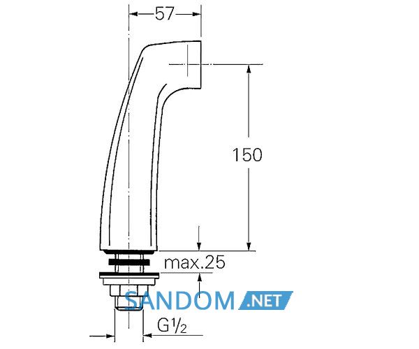 Кріплення GROHE для вертикального монтажу 12036000