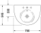 STARCK 1 Умивальник * 750мм Stark1
