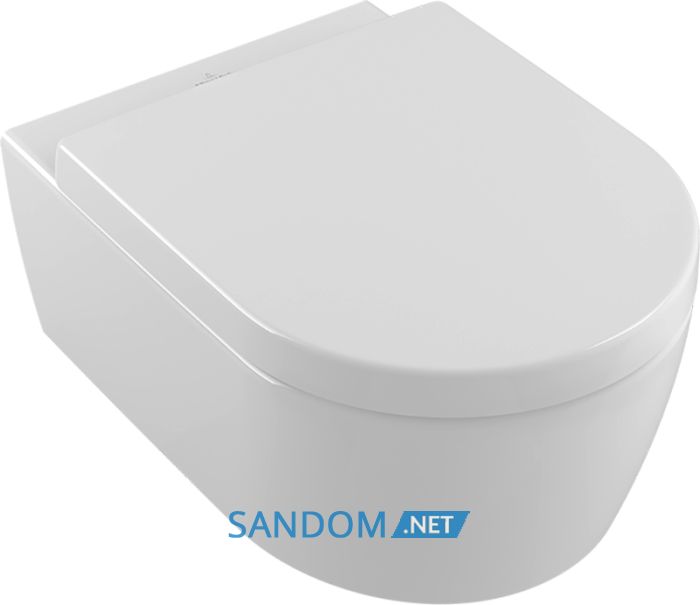 AVENTO унiтаз пiдвiсний, гориз випуск, Direct Flush, з сидiнням QuickRelease, SoftClosing
