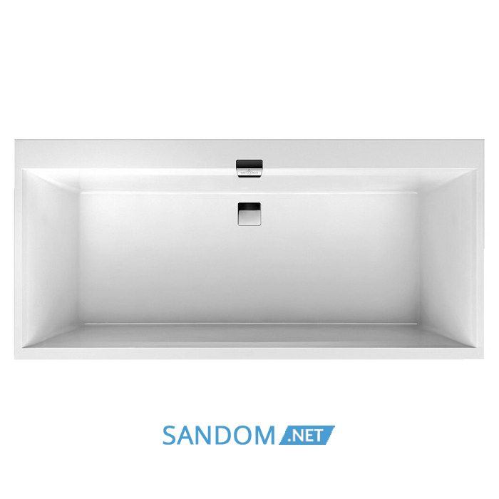 Squaro Edge 12 ванна 190*90см, з нiжками, з комплектом злив/перелив white (alpin)