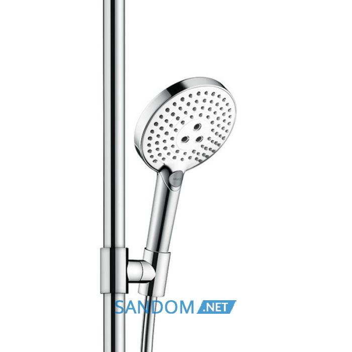 Unica Comfort Набiр для душа Raindance Select S 120 /штанга Unica Comfort 1,10 м розмiщ. справа, бiлий/хром