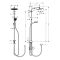 Crometta S 240 1jet Showerpipe Reno  Душова система