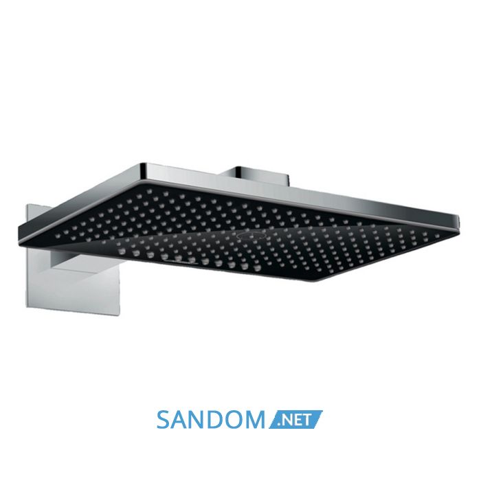 Rainmaker Select 460 Верхній душ  2jet з тримачем зі стіни 450 мм, чорний/хром