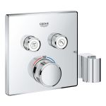 Grohtherm SmartControl Термостат для душу, зовнішня частина, на 2 споживача, з вбудованим утримувачем ручного душу