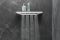 Rainfinity Боковий душ 500 1jet з поличкою, бiлий матовий