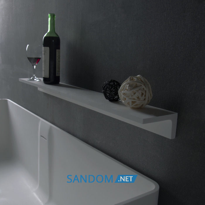 Поличка кам'яна Solid surface 600 * 120 * 65мм