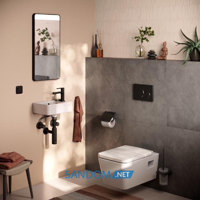 Flowstar S Дизайнерський сифон, матовий чорний