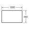 Стільниця для ванної кімнати ROCA VICTORIA BASIC A857506155, дуб