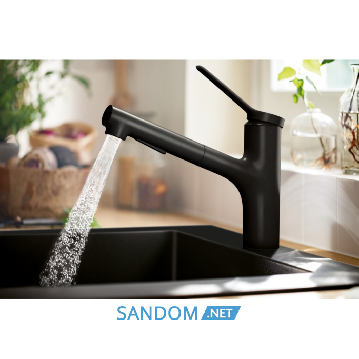 S510-F450 мийка для кухнi, вбуд., розмiри вирiзу: 54*49см, iз матерiалу Silicatec, колiр чорний графiт