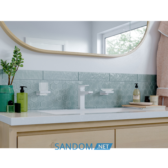 Склянка для ванної кімнати HANSGROHE ADDSTORIS 41749700, білий