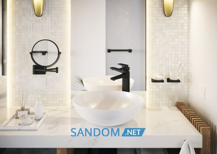 Косметичне дзеркало HANSGROHE ADDSTORIS 41791670, чорний