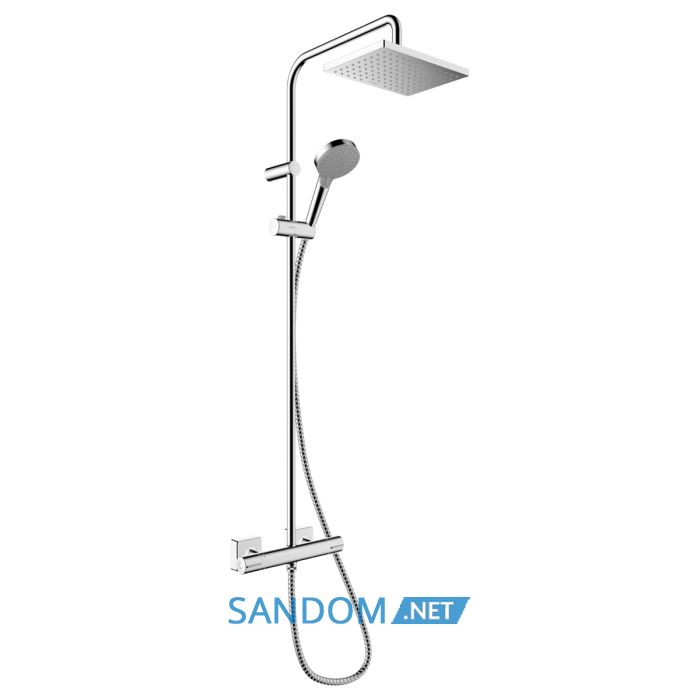 VERNIS SHAPE душова  система Showerpipe 230 з термостатом, 1jet