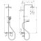 VERNIS SHAPE душова  система Showerpipe 230 з термостатом, 1jet