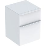 SMYLE SQUARE тумба 45*60*47см, з 2мя ящ., білий/фарбований високоглянцевий, білий/з матовим порошковим покриттям