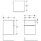SMYLE SQUARE тумба 45*60*47см, з 2мя ящ., білий/фарбований високоглянцевий, білий/з матовим порошковим покриттям