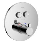 SMART CLICK змішувач прихованого монтажу (термостат 2-F, R, кнопки з регулюванням потоку), хром