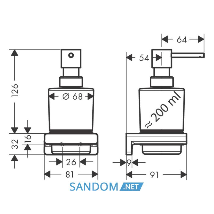 Дозатор рідкого мила HANSGROHE ADDSTORIS 41745990, золото