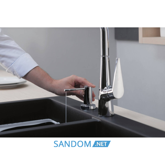 Кухонна мийка кам'яна HANSGROHE 43316170, чорний